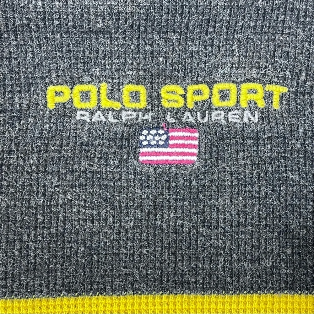 Polo Sport Ralph Lauren Men's Cotton Long Sleeve Striped Rugby Shirt Size XL